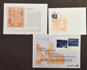 Reich, Bund, voorraad in 3 insteekboeken, 1 map + losse jubileumbrieven, zm/m/ntz