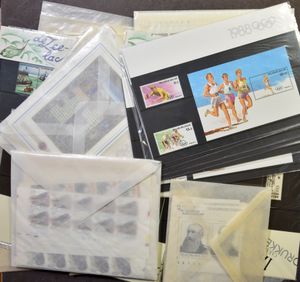 1963/2002 Stock met frankeerwaardes, overwegend BEF, voor detail zie foto, zm/ntz