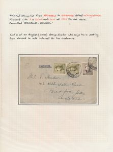 Zeer mooi opgestelde verzameling (ZK/BRF/PWST) op bladen, waarbij betere stukken, o.a. veel aangetekend, zm/m