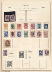 1918/1923 Oude restantverzameling op KaBe bladen, zm/m/ntz