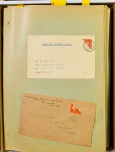 1905/1975 Zeer ongebruikelijke verzameling poststukken, zichtkaarten en FDC's w.o. veel War Issues (ook enkelfrankeringen), halveringen, betere stempels, zm