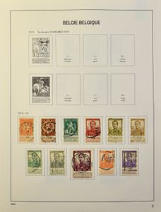 1849/1982 Verzameling in Davo album, waarbij klassiek in gemengde kwaliteit, Pellens, 1° Orval, Kastelen, Elisabeth, Sanatorium, Ridder, Atletiek, UPU, 2-luiken, Brugge, zm/m