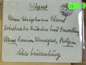 W.O. I, samenstelling 68 brieven w.o. Feldpost, krijgsgevangenenpost, Militaire post, BZ, Duitse zijde, zm/m