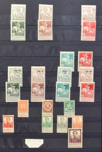 1869/1989 Samenstelling in insteekboek, waarbij volledige reeksen en betere waarden, o.a. Pellens *, Houyoux 