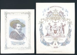 Brussel L'Espérance sol. (17 x 12,2cm), 2 x Soc. du Casino (17 x 13cm) en Rubens foto (Brugge) (Totaal: 4 stuks)
