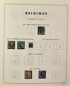 1849/1967 Verzameling in Prinet album, waarbij volledige reeksen, zm/m/ntz