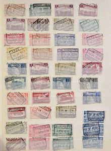 1905/1986 Samenstelling 1236 zegels bijna uitsluitend met spoorwegstempels West-Vlaanderen, zm/m
