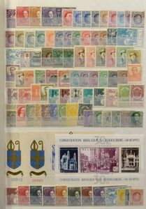1863/1960 Samenstelling duizenden zegels in insteekboek, waarbij beter nominaal doch in gemengde kwaliteit, ntz (Hoge cataloguswaarde)