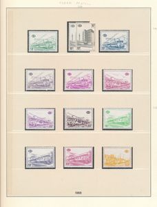 1957/2007 Samenstelling op albumbladen, waarbij n° 378/98 en blok Kuifje ongenummerd, zm (OBP +€1.300)