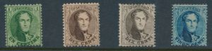 N° 13A, 14A (2x), 15A Samenstelling van 4 waarden in tanding 12,5 x 13,50 (kwaliteit na te zien), m/ntz (OBP €930)