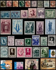 1849/2019 Prachtige, quasi volledige verzameling in 11 LX Davo albums, waarbij zeer mooi klassiek, n° 37 (gekeurd Brun, 2 hoektandjes geplooid), stempels, blokken, boekjes, enkele zegels ** (