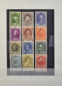 1896/2012 Uitgebreide verzameling/samenstelling, overwegend volledige reeksen in 10 insteekboeken, inclusief blokken, boekjes, mooie gelegenheid met centrale- en speciale stempels, zm