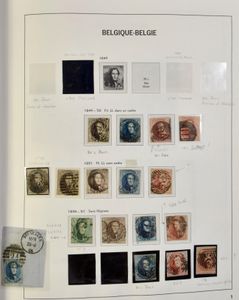 1850/1949 Verzameling in Davo album, klassiek in gemengde kwaliteit, stempels, 42/45 **, poststukken, 62/63 **, Brede Baard */gestempeld, Pellens *, 1915 *, Rode Kruis **/* (zonder 