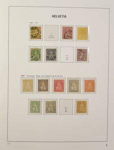 1850/1999 Verzameling in 3 Davo albums en 3 insteekboeken dubbels, hoofdzakelijk gestempeld, zm/m/ntz