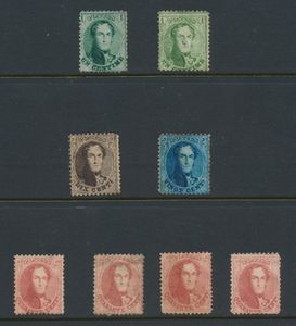 N° 13/16 Samenstelling van 8 getande medaillons, m/ntz