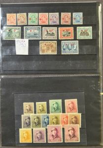 1910/1937 Samenstelling betere reeksen w.o. 1915 * (2x), Rode Kruis *, Helm * (