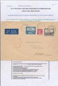 1930/1934 Samenstelling 3 luchtpostbrieven van België naar Duitsland en 1 poststuk van België naar Zürich, zm/ntz