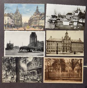 Veel mooie kaarten, veel België, alle periodes, meestal oude (+/-1000 stuks)