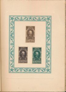 1928 Presentatieboekje met zegels vanaf 1924, vastgekleefd met voornamelijk speciale uitgiften, oplage 1000 ex., zm
