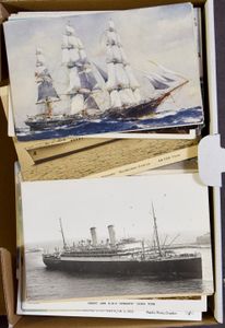 Scheepvaart, diverse pakketboten en ook andere (180 stuks)
