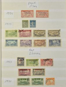Diverse landen in 5 insteekboeken, w.o. Syrië, Iran, Egypte, Libanon, zm/m/ntz