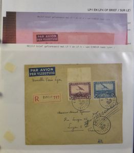 1929/1973 Samenstelling 83 poststukken, alle van België naar diverse landen verstuurd, waarbij speciale en 1° vluchten, zm/m/ntz