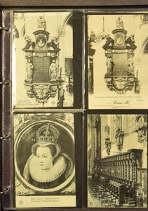 Diverse reeksen, litho Seghers, zowel gekleurde als zwart-wit, diverse kerken, stadsparken, enz., in modern album (142 stuks)