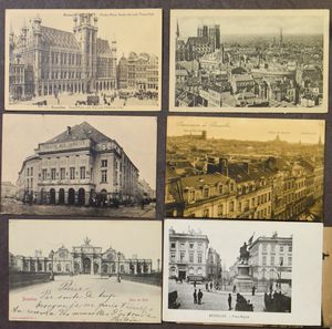 Brussel stad, voornamelijk oude kaarten, mooie samenstelling (+/-1300 stuks)