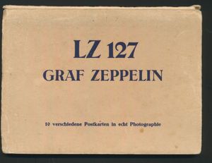 Luchtvaart, LZ 127 Graf Zeppelin in boekje (10 stuks)