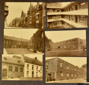 Diverse godshuizen, w.o. Sint-Elisabeth, Vinkestraat, enz. (10 stuks)