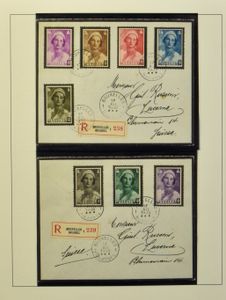 Uitgebreide verzameling in Lindner albums, waarbij ongetand **, MV, variëteiten, brieven, MK, HK, zm