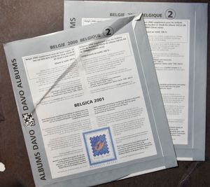 Diverse items, stockrestant met supplementen als voordrukbladen (vele stuks in verpakking), overwegend België Davo, Davo LX + enkele andere (Zeer hoge aankoopwaarde)