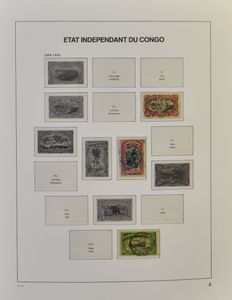 Deelverzamelingen diverse landen in 6 Davo albums, w.o. Belgisch-Congo, Ruanda Urundi, Monaco, Frankrijk, Reich, zm/m/ntz