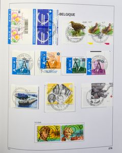 1971/2009 Zeer mooie verzameling in 2 Davo albums, inclusief boekjes, met speciale afstempelingen, zm