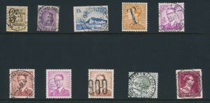 Verzameling centrale speciale stempels, zoals TX, gelegenheidsstempel, blauwe stempel Brussel, spoorwegstempels op postzegels, sterstempels, enz. op Belgische postzegels (alle periodes), prachtig materiaal voor de stempelzoekers, zm/m