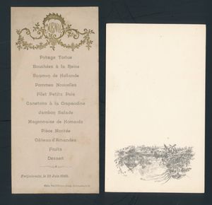 MENU'S: Diverse formaten en periodes (15 stuks)