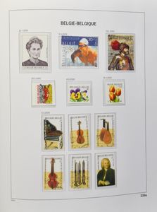 1858/2001 Deel verzameling in 5 Davo albums, waarbij volledige reeksen en vooral nominaal, zm/m/ntz