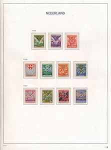 1925/1938 Verzameling op Davobladen, enkel n° 237 gestempeld, zm/m