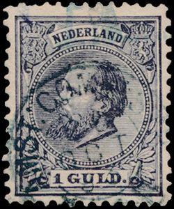 N° 28 met afstempeling 