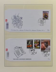 1984/2012 Verzameling vooral nominaal in 3 Davo albums w.o. HK Finch, BK (24x zonder waardeaanduiding), BEF en Euro niet geteld, zm (Frankeerwaarde: €622)