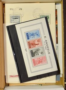 Gevarieerde samenstelling, moderne 1° dag stempels, restantverzameling, vignetten, BL 26 **, 1990 groene en grijze HK, etc., zm/m/ntz