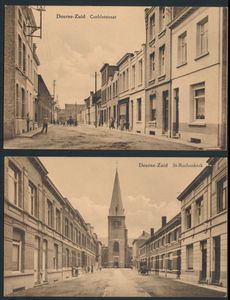 Deurne, uitgeverij Torfs, zeer mooie straatzichten (bruine) (7 stuks)