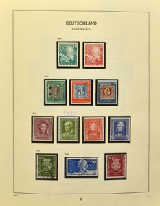1949/2000 Quasi volledige verzameling in 2 Davo albums, beginperiode **/*/0, na 1960 hoofdzakelijk **, zm