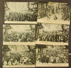 Diverse plaatsen en landen, w.o. Keulen processie 1909 (76 stuks)