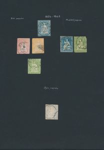 1850/1978 Verzameling op blaadjes vanaf klassiek met luchtpost, Pro Juventute, Pro Patria afzonderlijk, zm/m/ntz