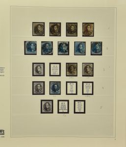 1849/2001 in 10 LX Safe album (zeer goede staat), waarbij beetje klassiek, Helm *, Infanterie *, Sanatorium *, Grote Orval *, -10% **/*, Boudewijn bril ** (4 duurdere waarden), vluchtelingenblok **, vanaf 1960 redelijk volledig, zm/m/ntz