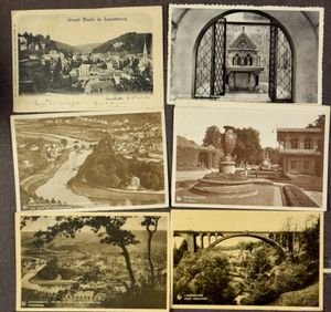 Luxemburg G.H., diverse plaatsen en zichten (126 stuks)
