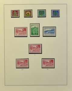 1950/2001 Prachtige, zeer uitgebreide verzameling met daar bovenop variëteiten, Luppi variëteiten in curiositeiten, een echt levenswerk, wordt zelden in deze hoedanigheid aangeboden, in 29 (!) Lindner albums, zm