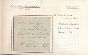 1784/1835 Voorlopers Menen, 8 ex., alle met verschillende 