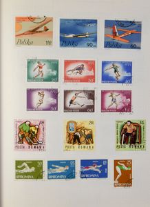 Restant (**/*/0/FDC), w.o. sport in Universal album, Burundi, enkele FDC's en blokken, Duitsland overgrote meerderheid gestempeld, m/ntz